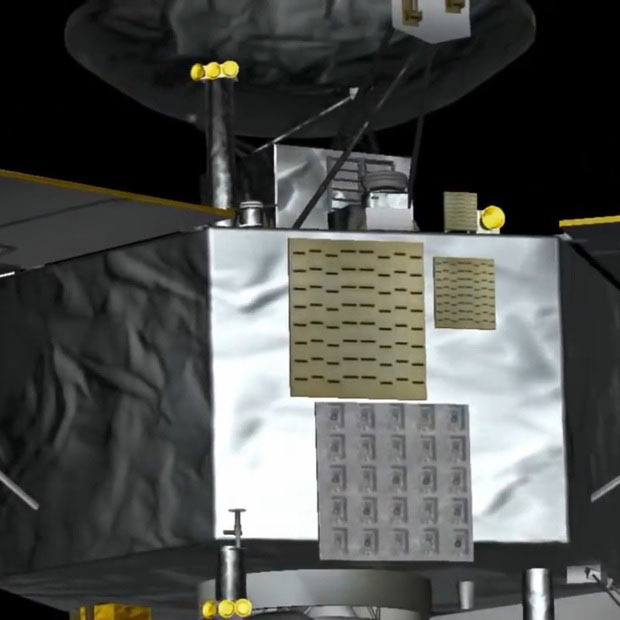 illustration - microwave radiometer detail on spacecraft Juno