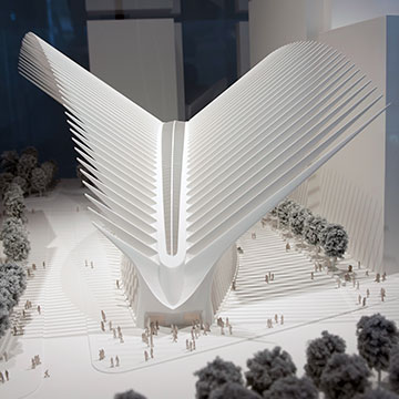 photo - architectural model of World Trade Center project