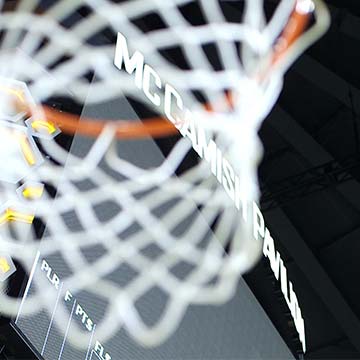 A basketball net