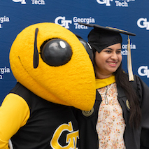 Buzz with graduating student
