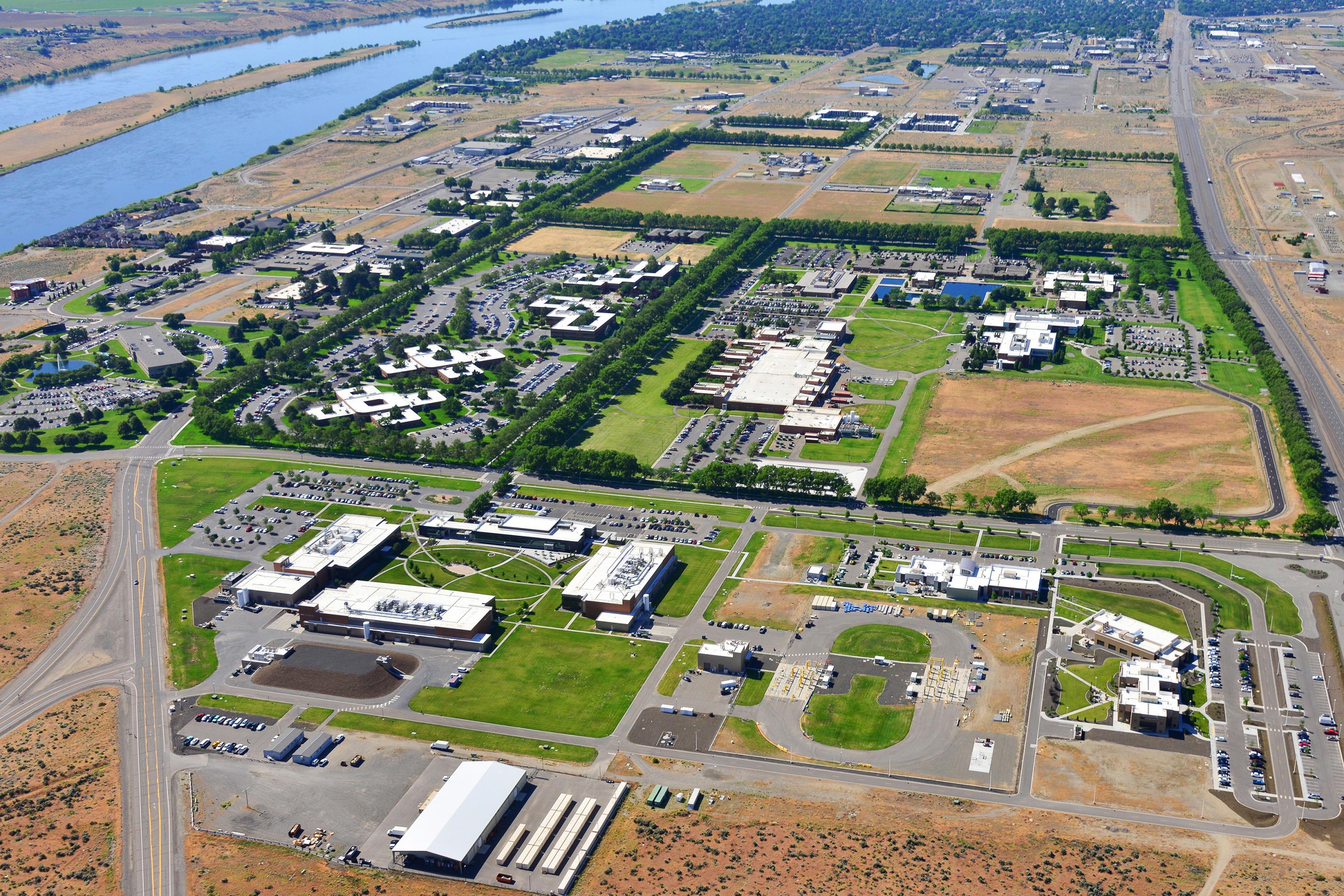 The Pacific Northwest National Laboratory's Richland Campus, seen from the north looking south. (Image courtesy of PNNL)