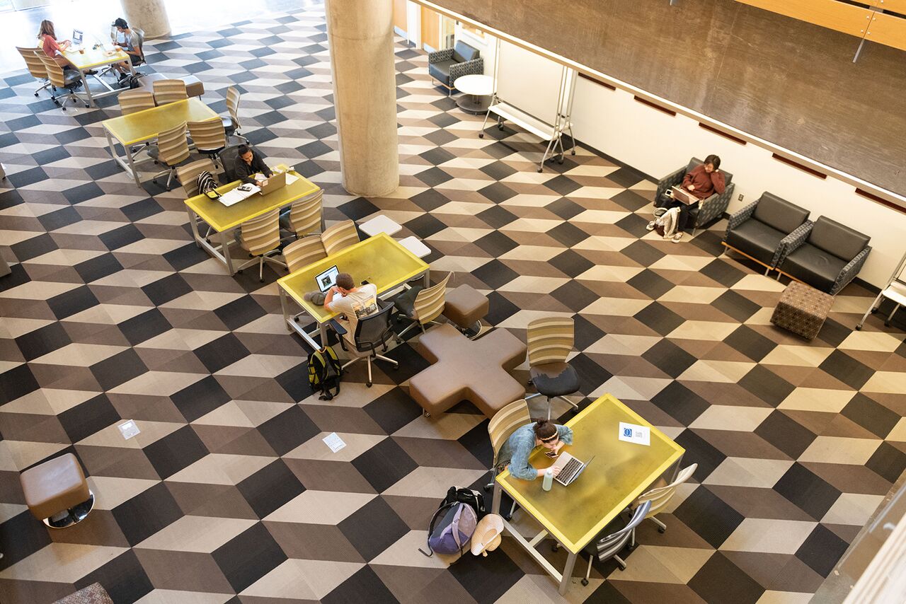 Study space in Clough Commons