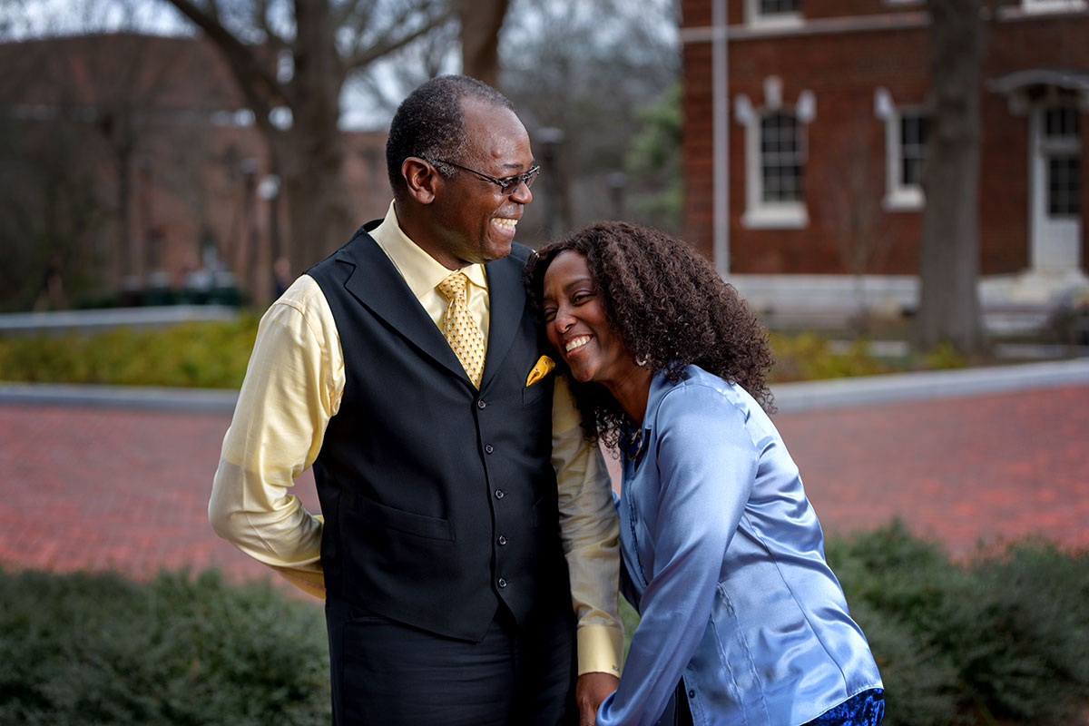 Rod and Michelle Adkins in Harrison Square