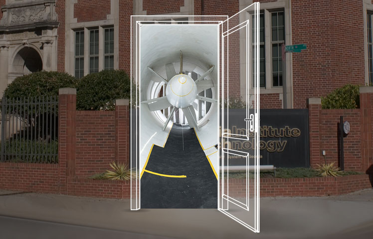 photo - door with wind tunnel inside