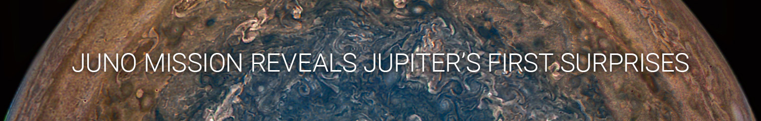 NASA’s Juno spacecraft soared directly over Jupiter’s south pole when JunoCam acquired this image, on February 2, 2017.