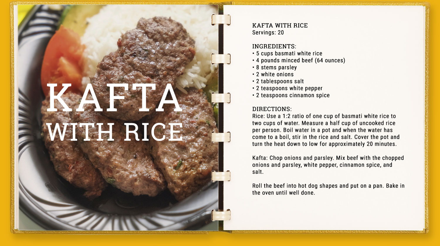 Kafta with Rice