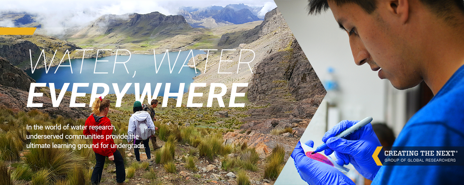 Water, Water Everywhere: In the world of water research, underserved communities provide the ultimate learning ground for undergrads.