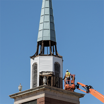steeple removal