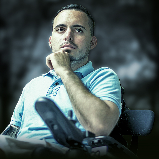 Ignacio in his wheelchair