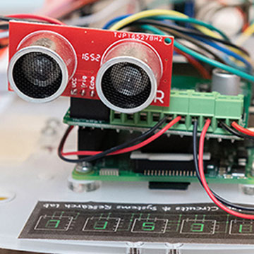 An ultra-low power chip runs a robotic car.