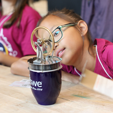 Georgia Tech hosts a women in engineering camp for middle school aged girls.