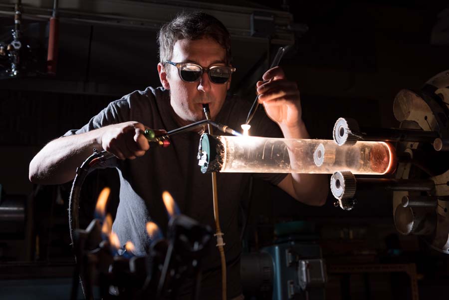 Scientific Glass Blower Shows How He Uses His Specialized Skills