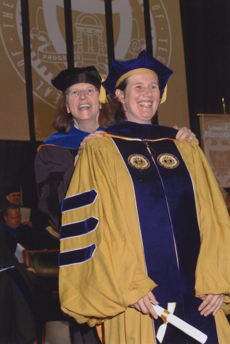 Wendy Rogers hooding Anna Adams