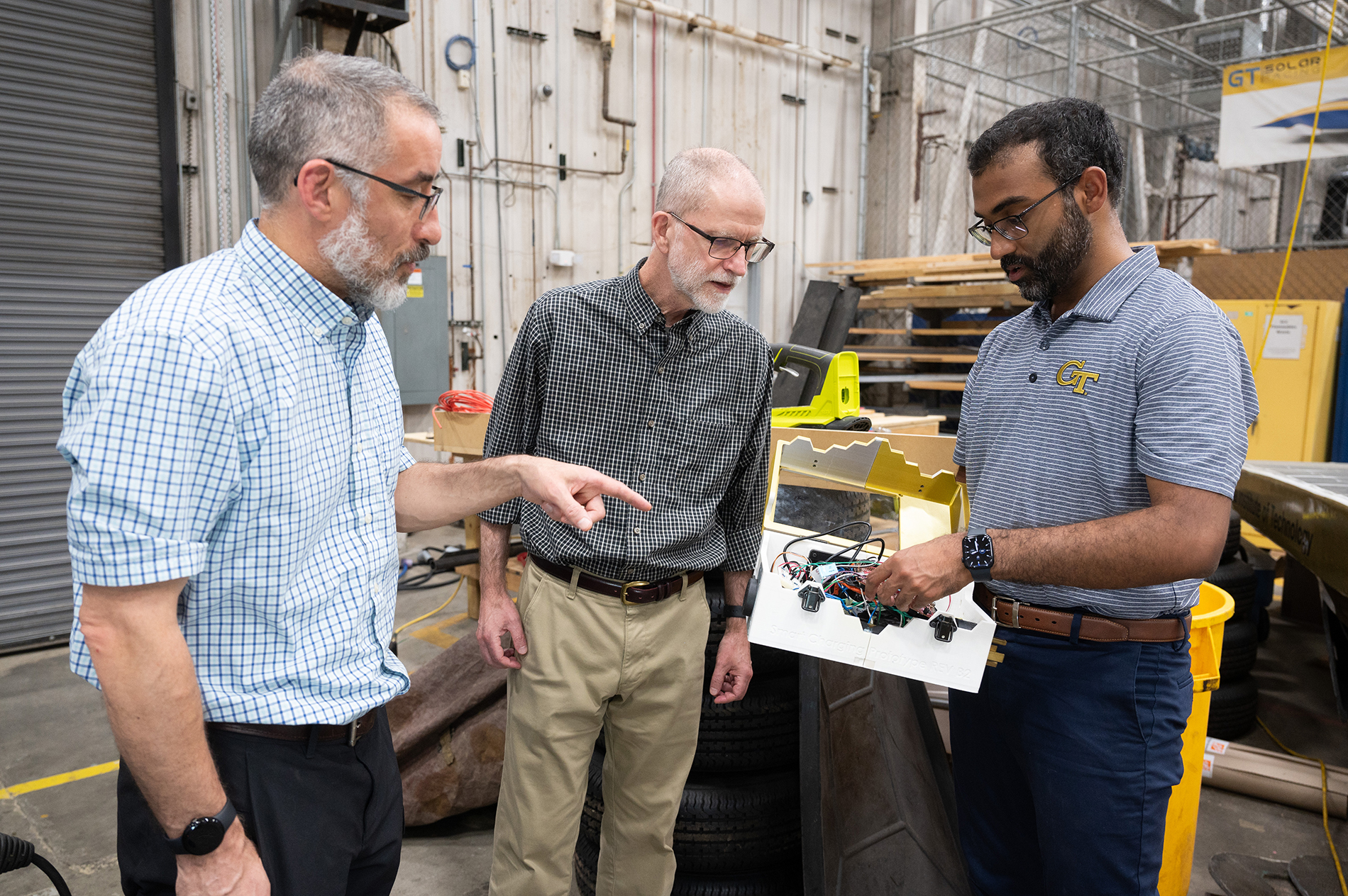 Researchers Kartik Sastry, Michael Leamy and David Taylor developed a new kind of EV battery charger for cars.