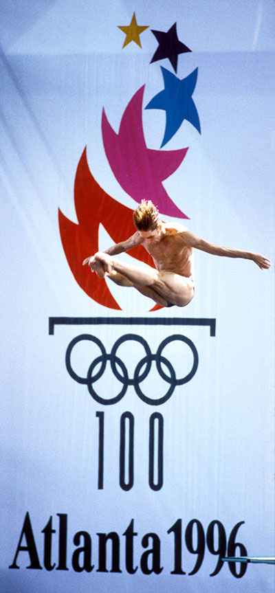 1996 Olympic Games in Atlanta: Diving (Men's Springboard) at McAuley Aquatic Center.