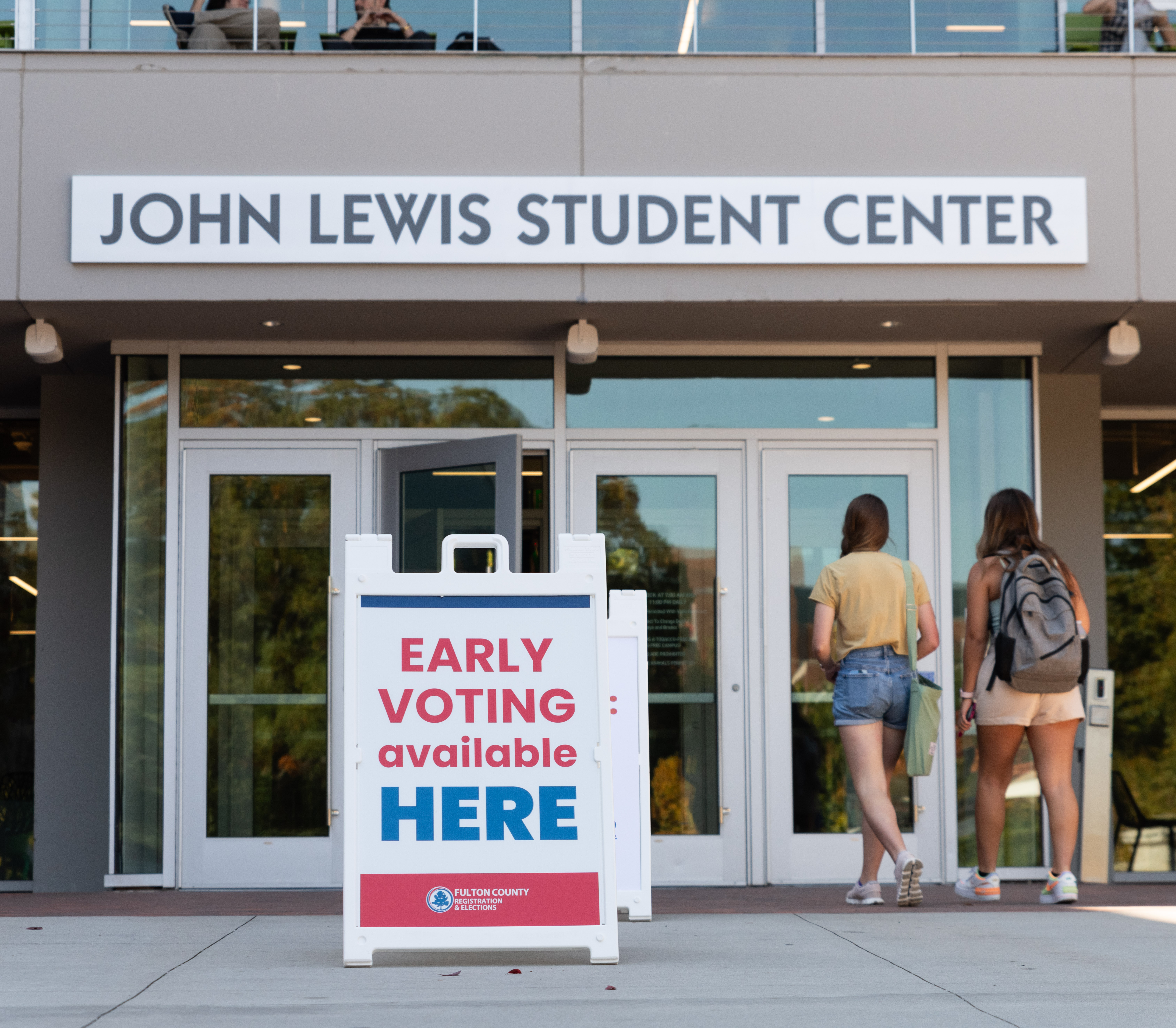 early voting on campus