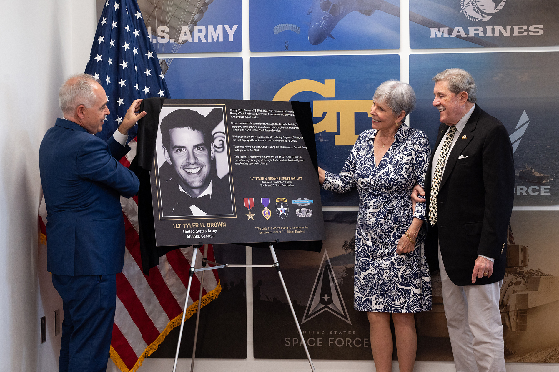 tyler brown rotc facility dedication