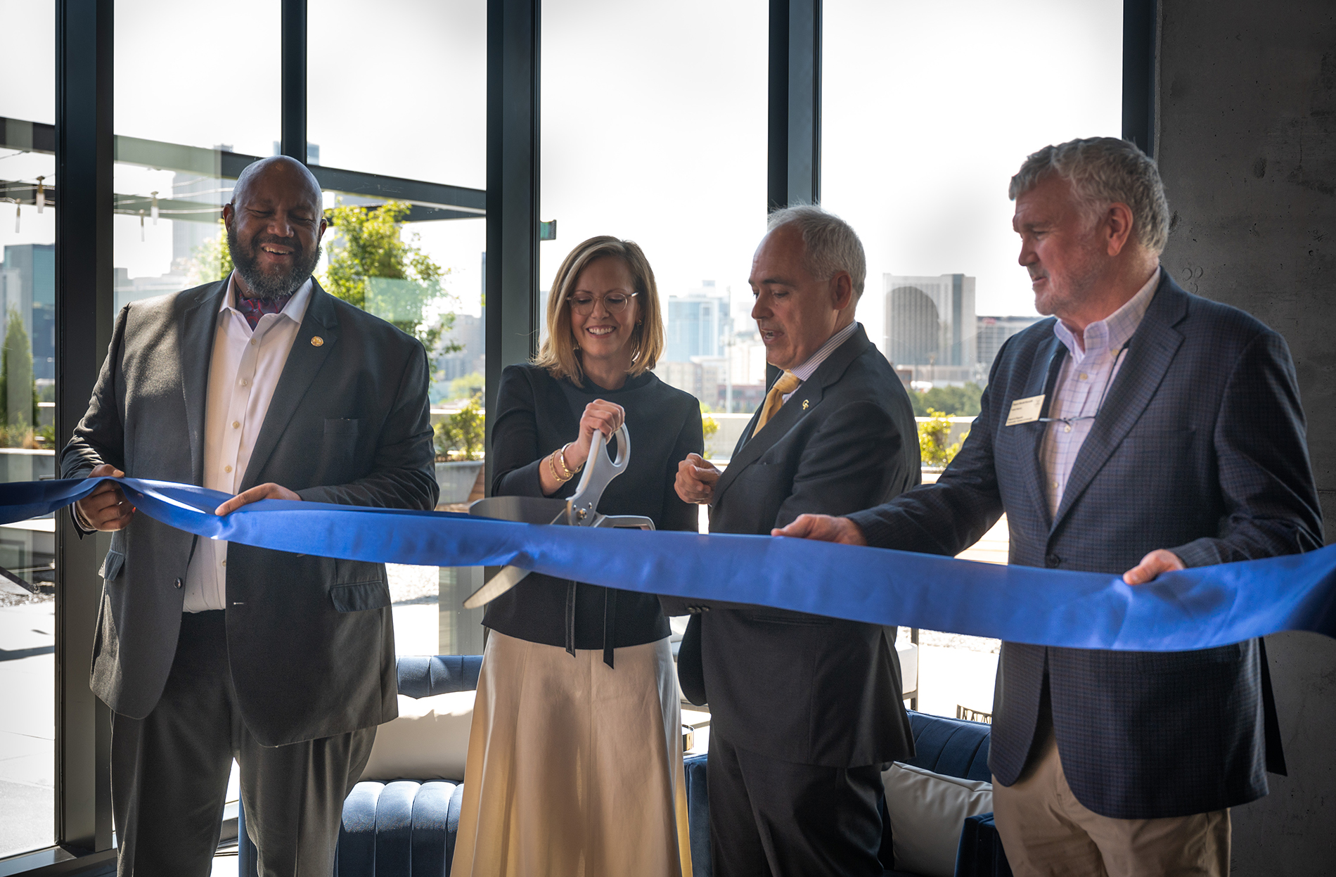 science square ribbon-cutting