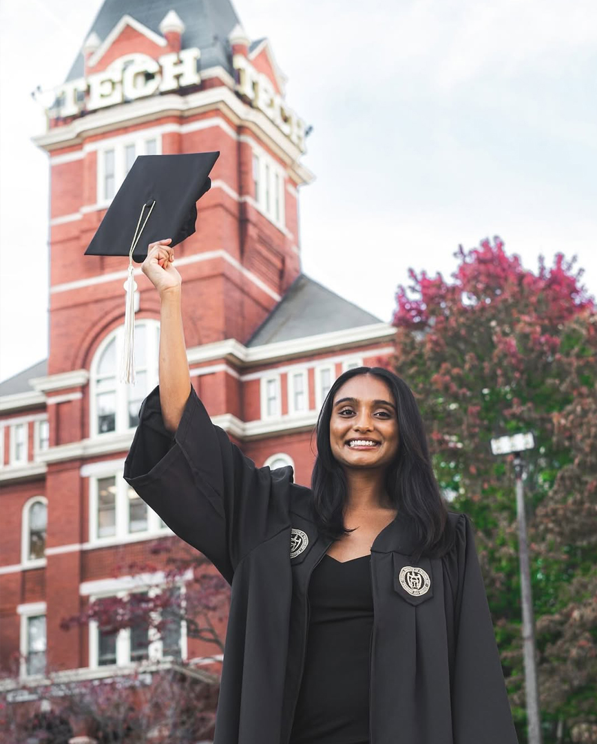 graduate at tech tower