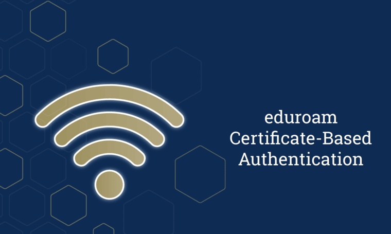 eduroam certificate-based authentication graphic