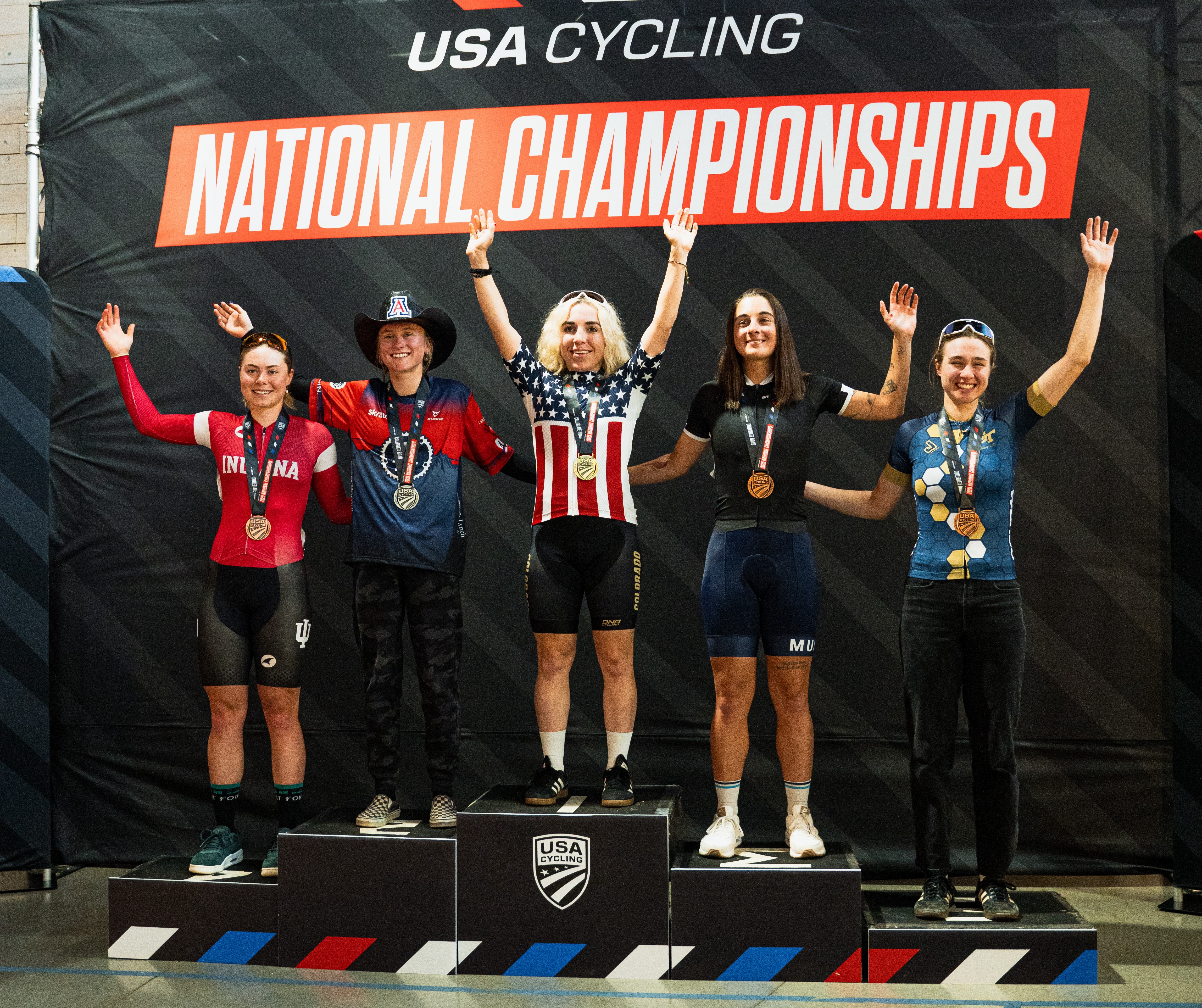 Cycling Nationals Podium