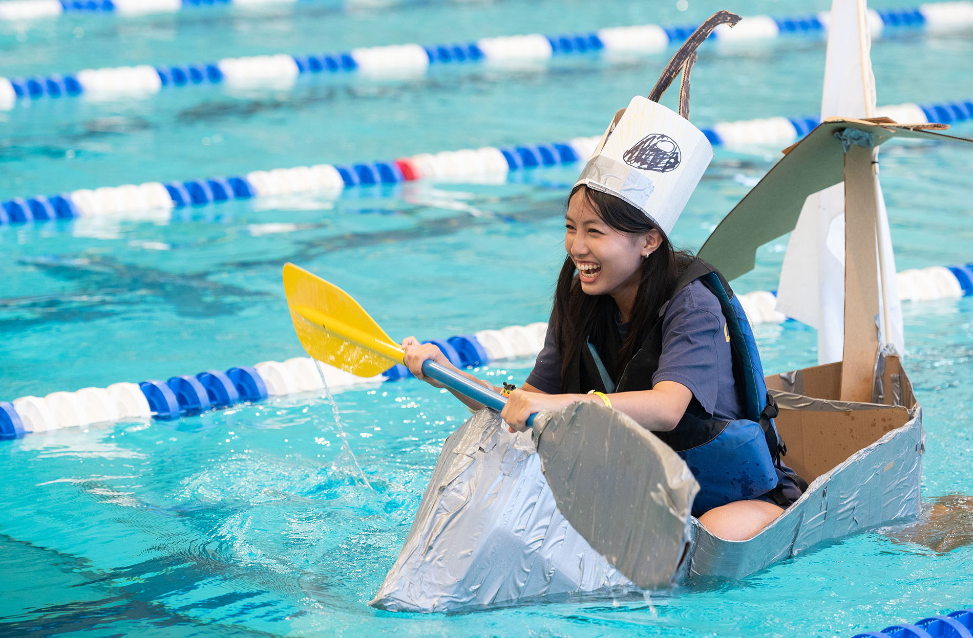 cardboard boat race
