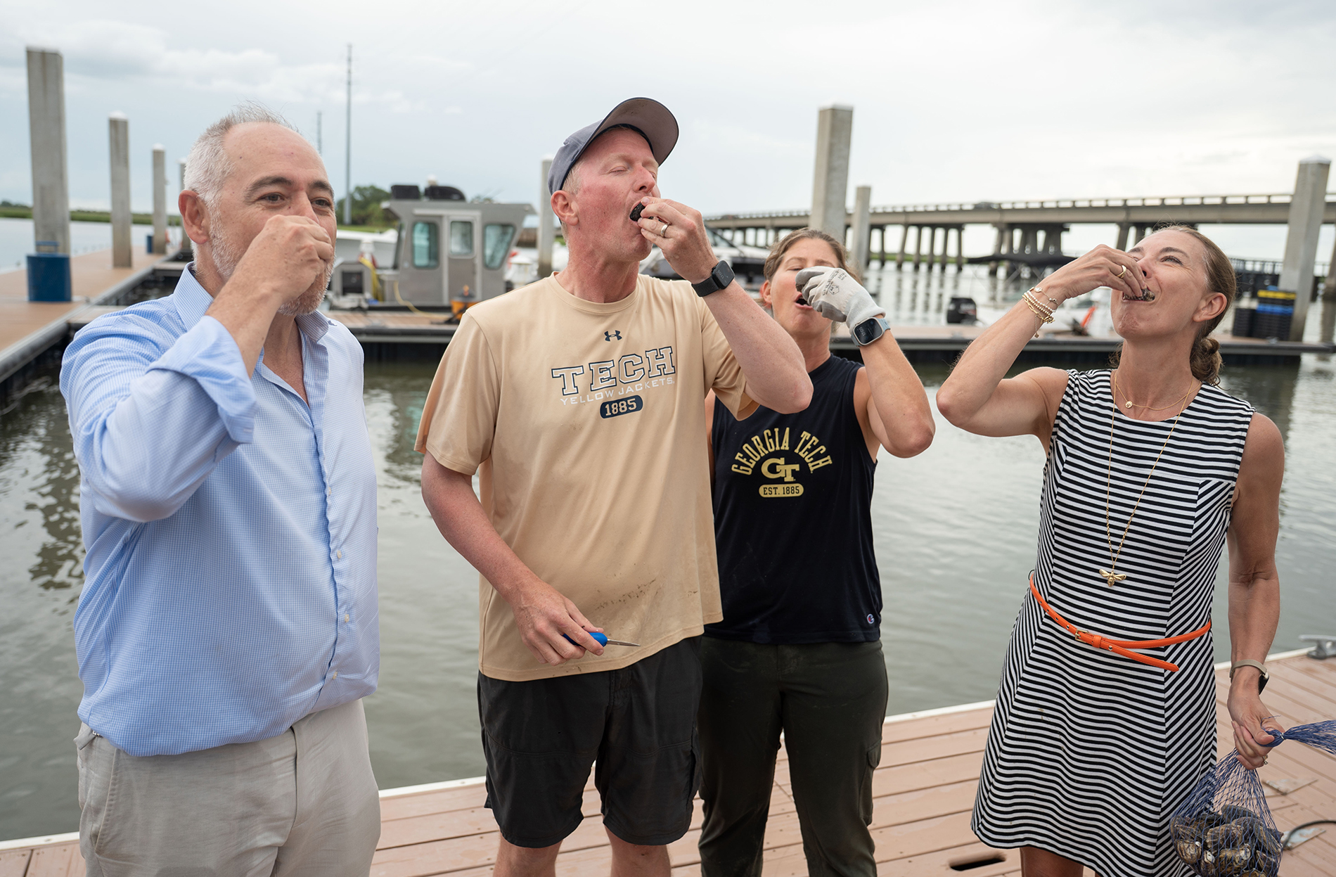 shooting oysters