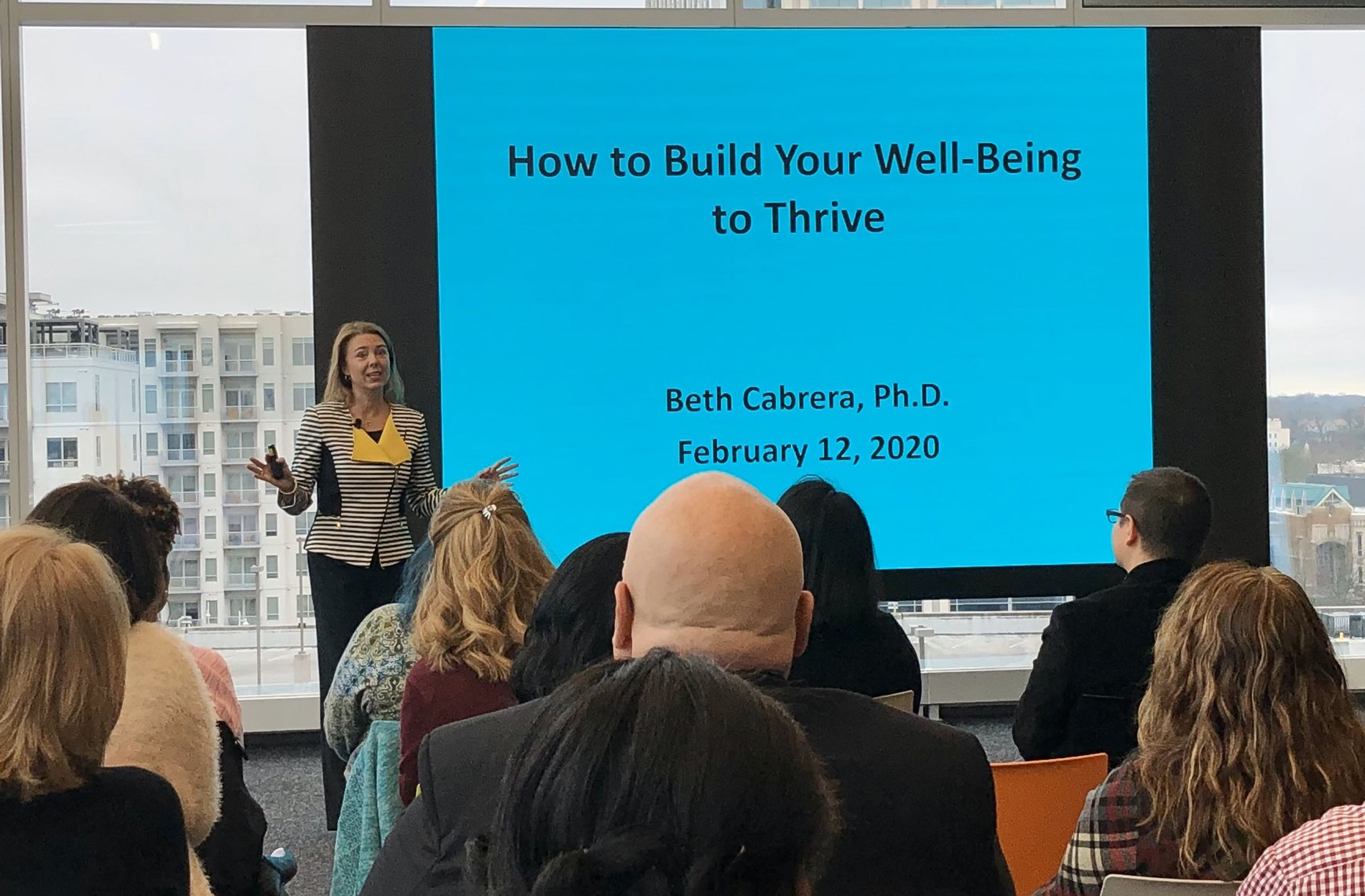beth speaks on campus