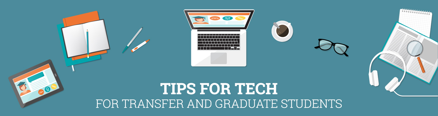 transfer and graduate student tips header