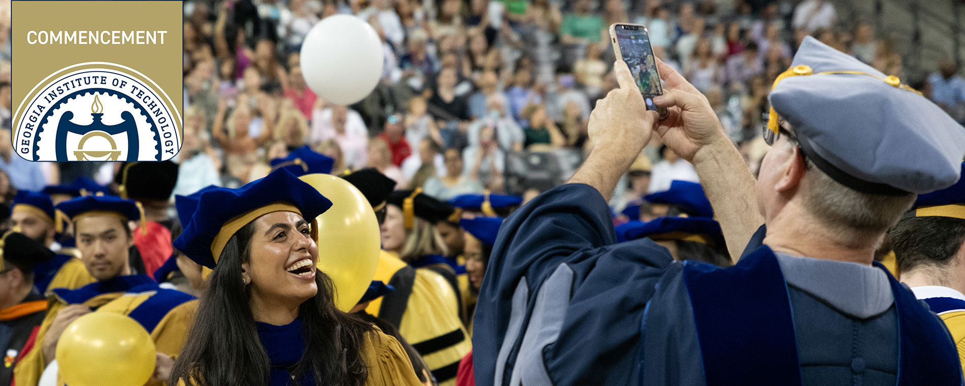 getting the graduation shot