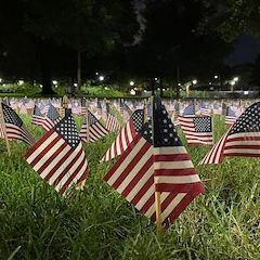 2,977 flags on Tech Lawn for Sept. 11 