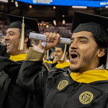 graduates celebrate at fall 2023 commencement