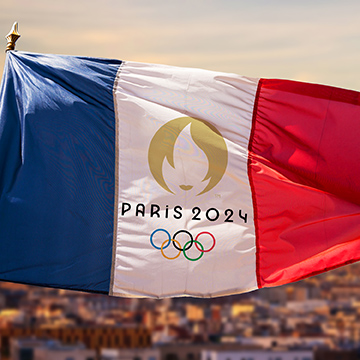 paris 2024 olympic flag - courtesy of getty images