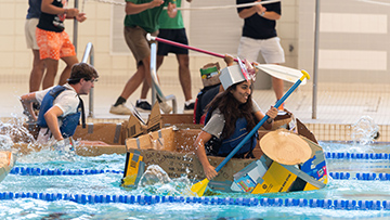 cardboard boat race
