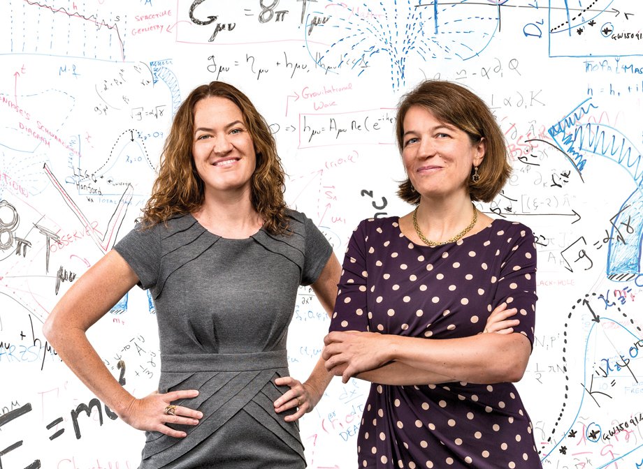 Deirdre Shoemaker and Laura Cadonati (left) are members of the LIGO Scientific Community and professors in the School of Physics. Photo credit: Josh Meister Photo