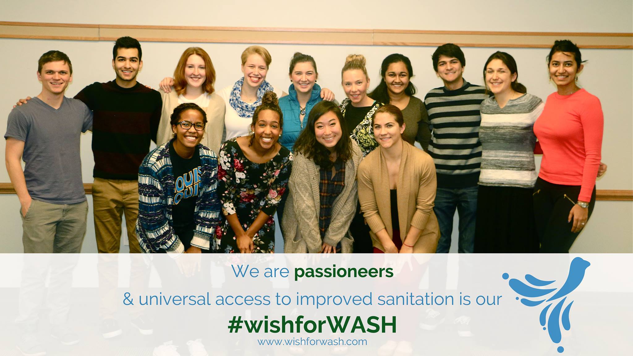Jasmine Burton, front row, second from left, and her Wish for WASH team blend social impact, design and engineering in order to improve sanitation in developing countries.