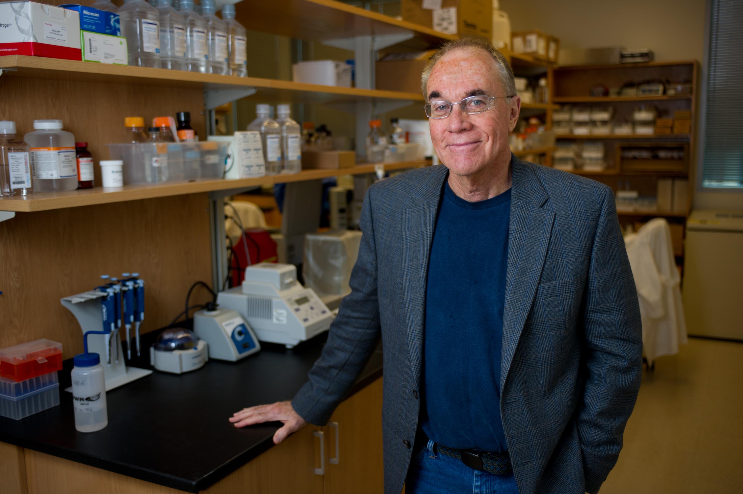 The Prevent Cancer Foundation has made a significant grant award to Georgia Tech to advance research on detecting ovarian cancer. The work is led by John McDonald, a professor in the School of Biological Sciences. (Credit: Rob Felt, Georgia Tech)