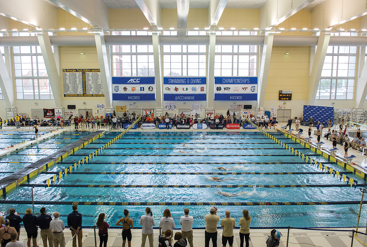 The Campus Recreation Center hosted the ACC Swimming and Diving Championships in 2015 and the NCAA Championships in 2016. 