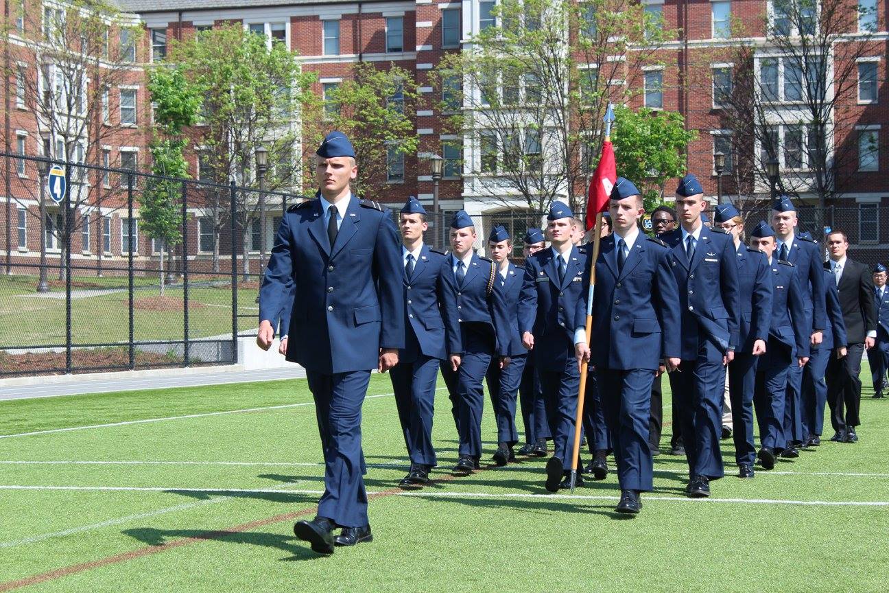 Cadets with the Georgia Institute of Technology Air Force ROTC unit march in this undated file photo.

 