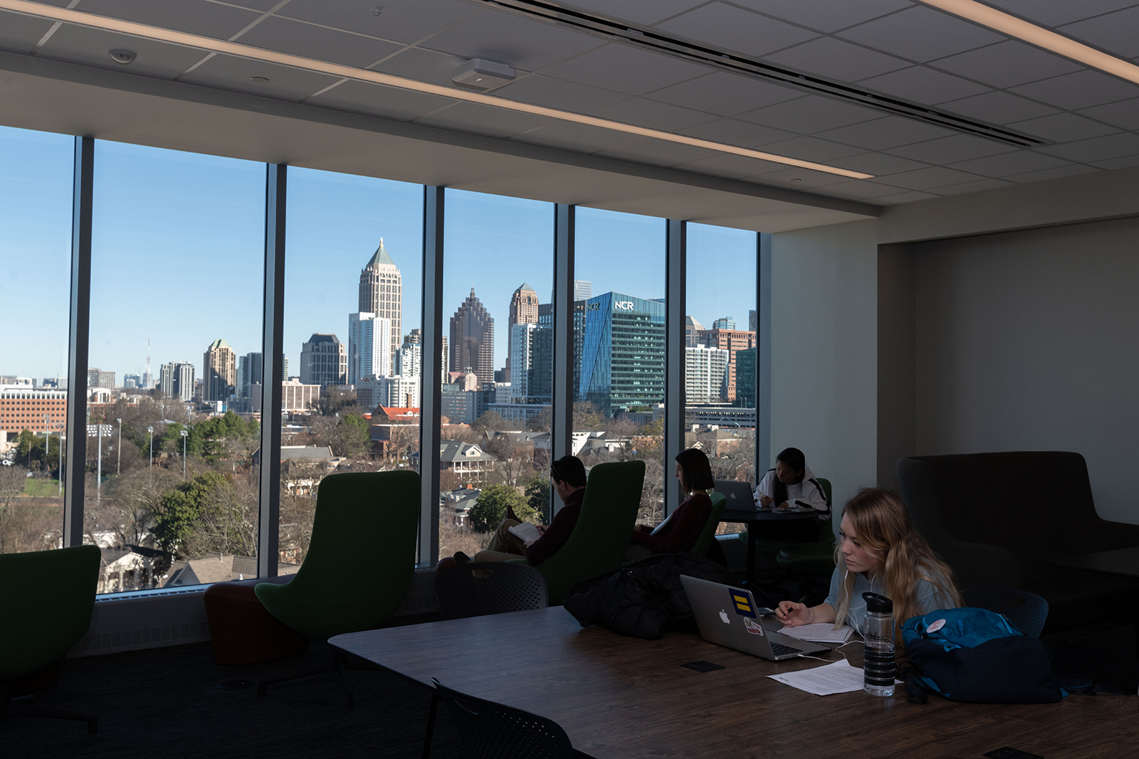 Several floors now offer skyline views and workspace