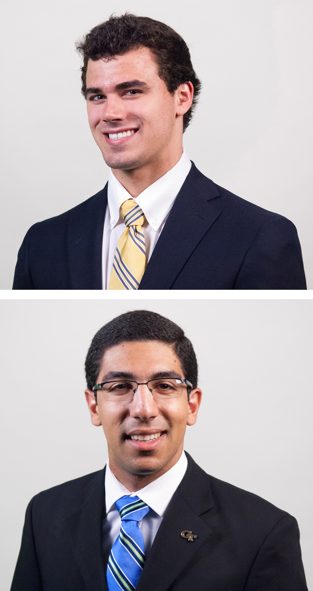 Thomas Forrest Kieffer (top) and Mohamad Ali Najia (bottom), 2014 Goldwater Scholars, both aspire to conduct research in their fields and teach at a university level.