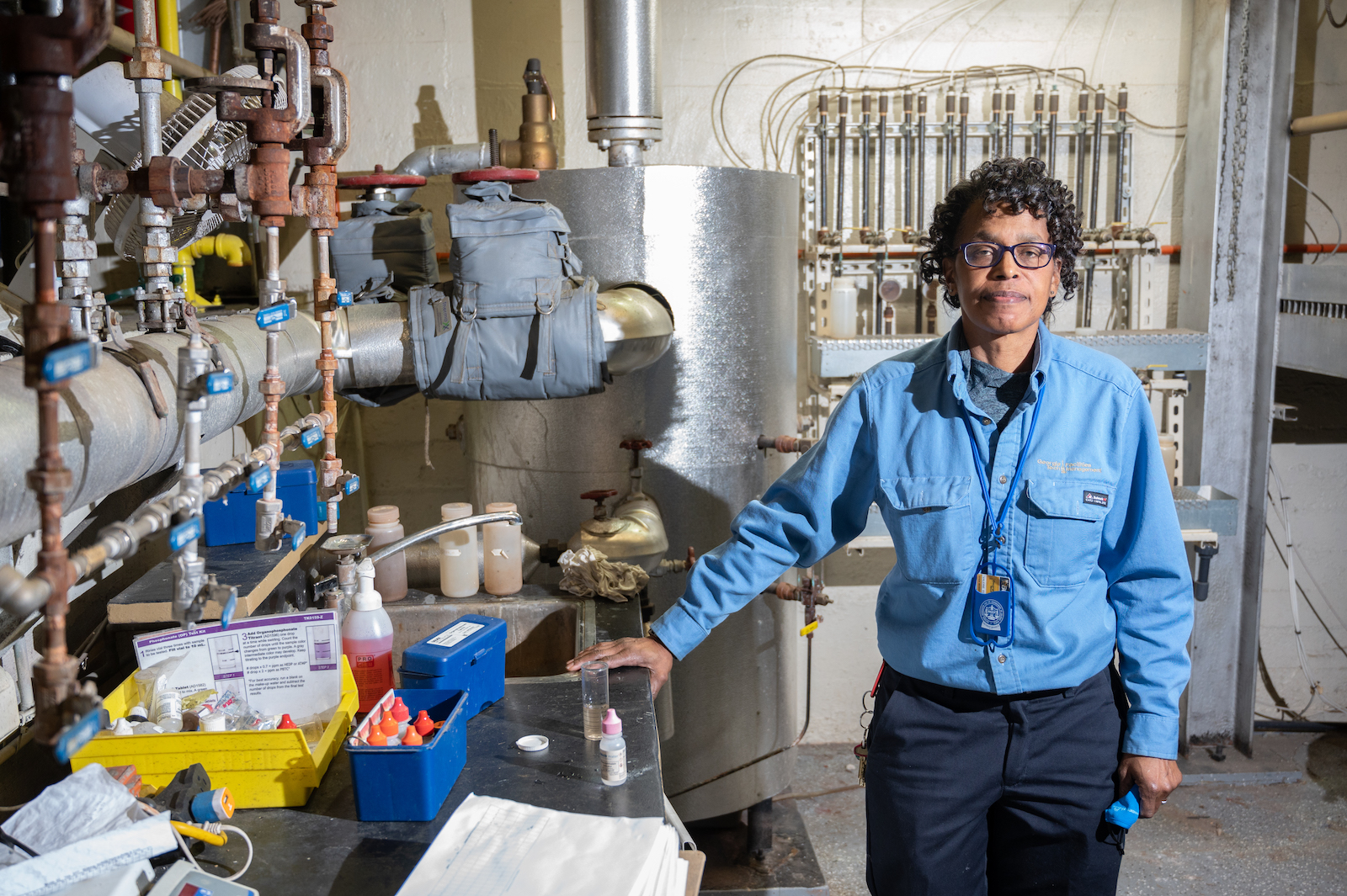 Valerie Edward joined Facilities in March 2019 as a stationary engineer at the Holland Plant. (Photo by Allison Carter)