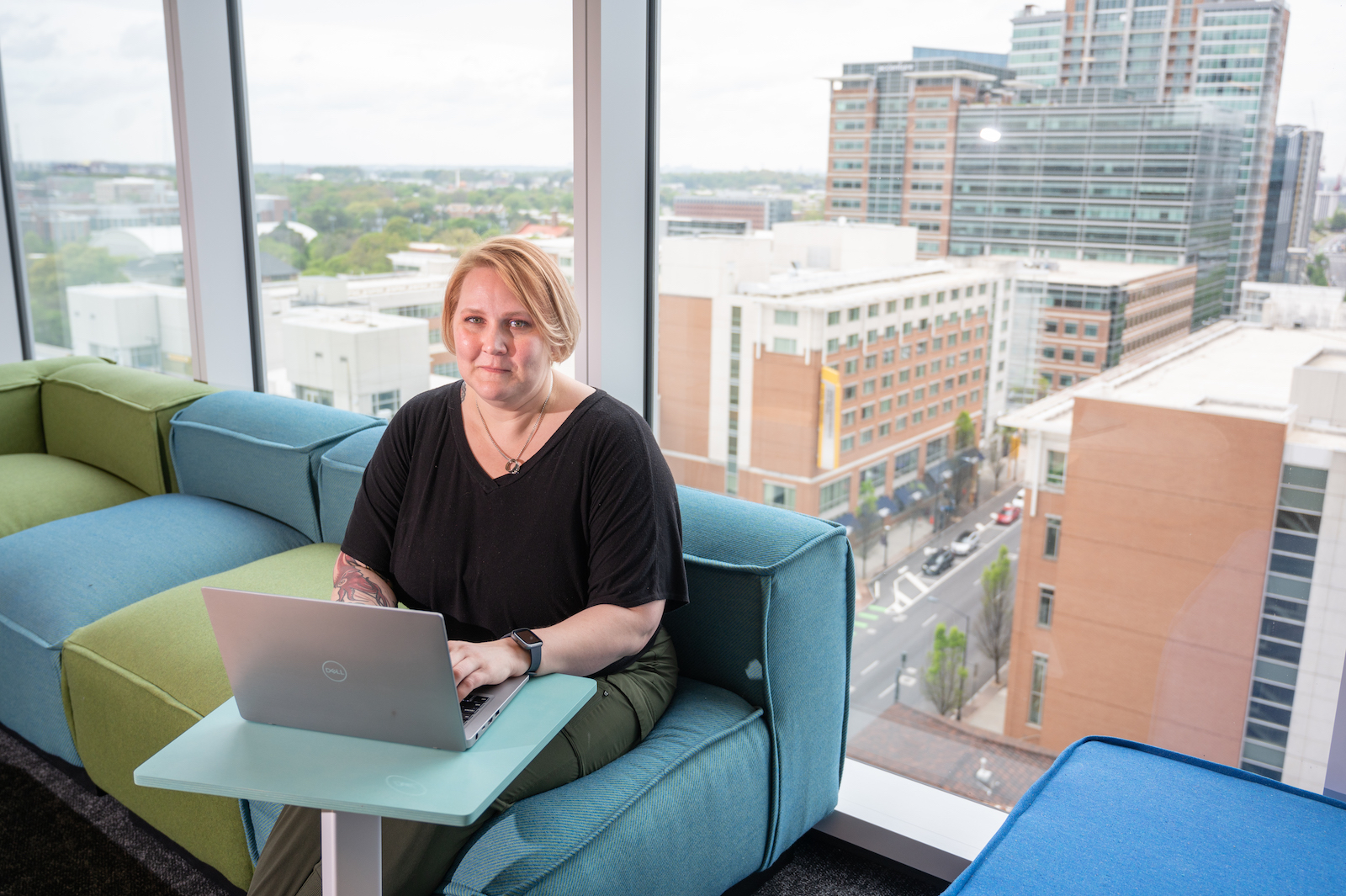 Alana DeAngelis is the collaboration and productivity solutions manager for OIT Digital Business. (Photo by Allison Carter)