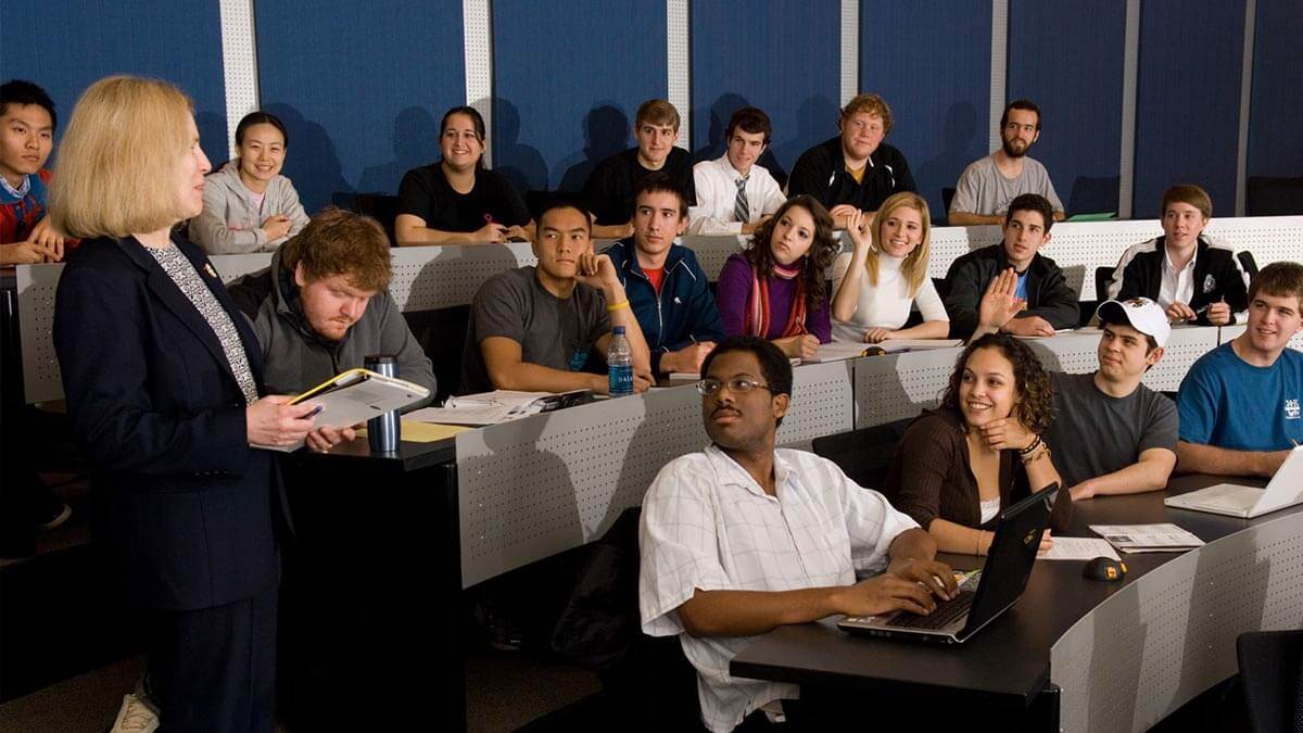 Georgia Tech classroom scene.