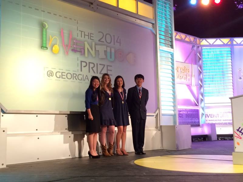 Angelique Johnson and Chunqing Lu were members of a team that won the 2014 InVenture Challenge, which encourages K-12 students to identify real-world problems and test solutions while exposing them to engineering and entrepreneurship. Their team came up with the concept for “Melanomapp,” an app to educate, prevent and diagnose melanoma. Now they are both second-year biomedical engineering majors at Georgia Tech. 

Photo provided by Chunking Lu.