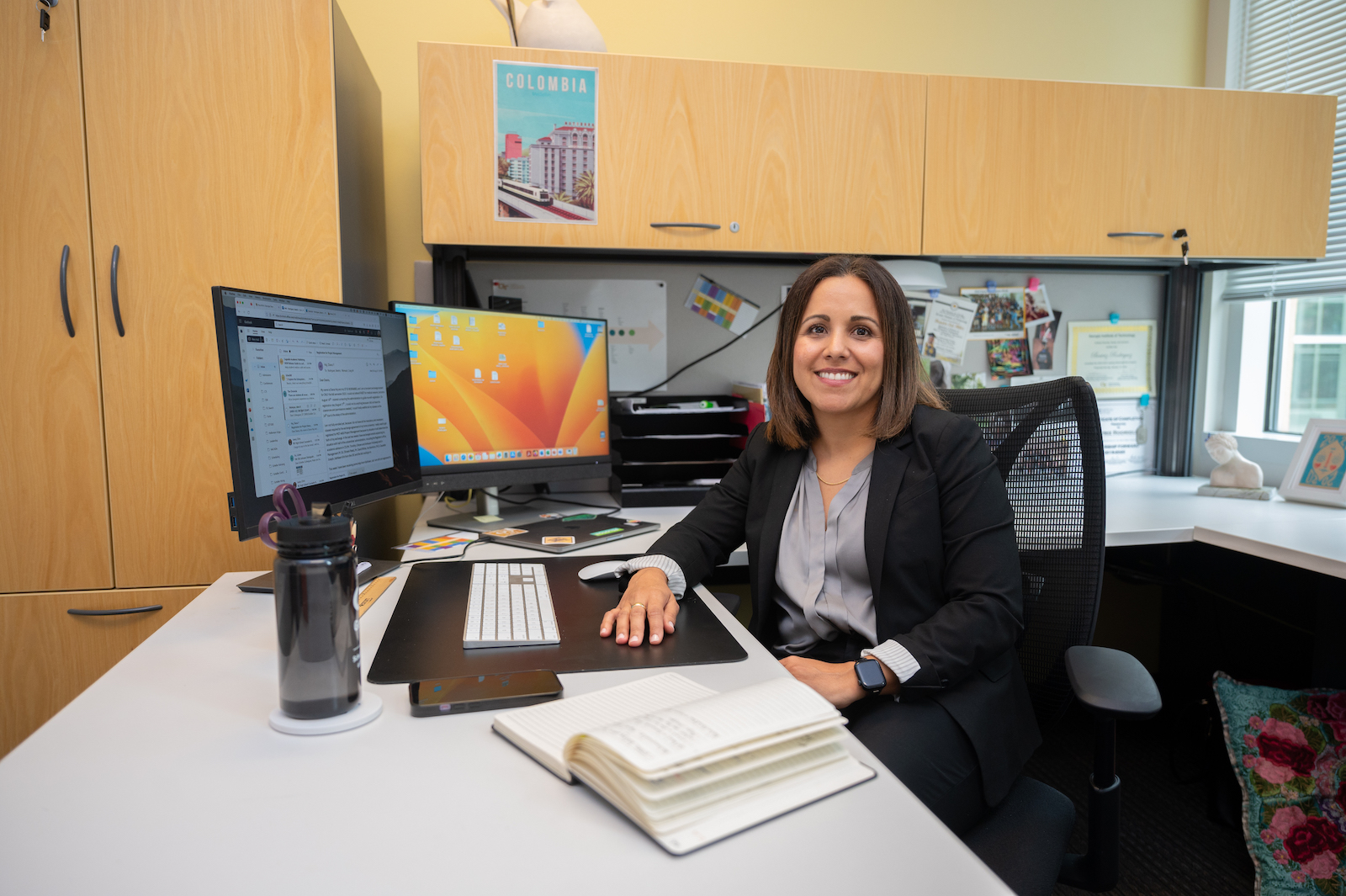Beatriz Rodriguez is the assistant dean of Student Engagement for the Undergraduate Program Office in the Scheller College of Business. Photo by Allison Carter. 
