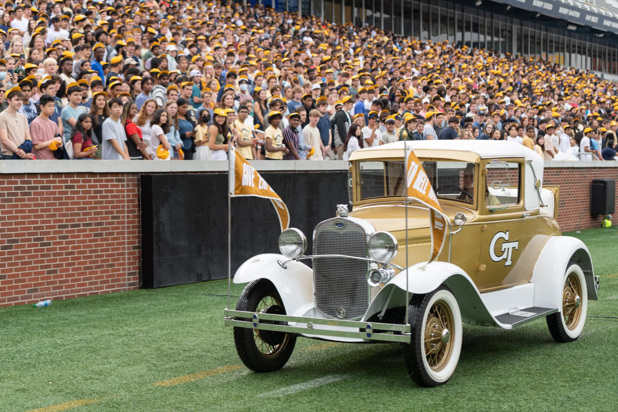 Georgia Tech welcomes students at New Student Convocation in Bobby Dodd Stadium.