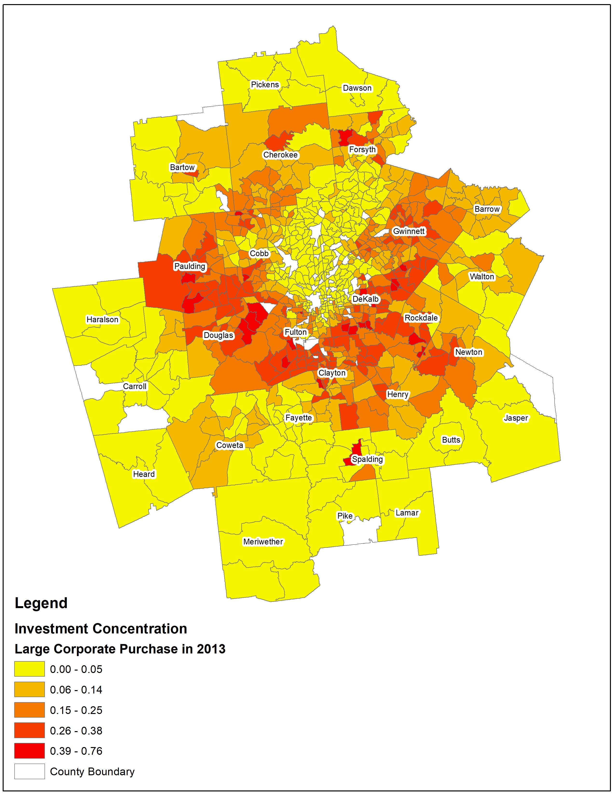 Large corporate investment concentration 2013
