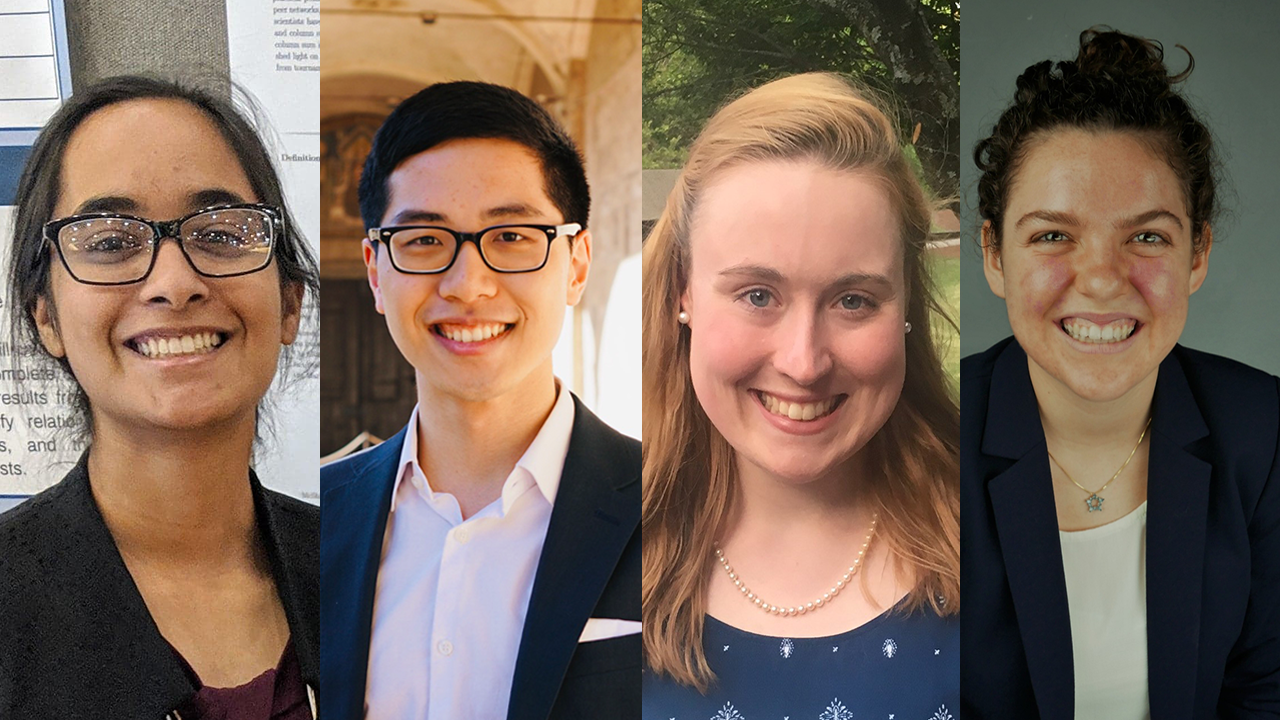 Left to right: Sherry Sarkar, Lee-Kai Sun, Eleanor "Lily" Turaski, and Julia Woodall