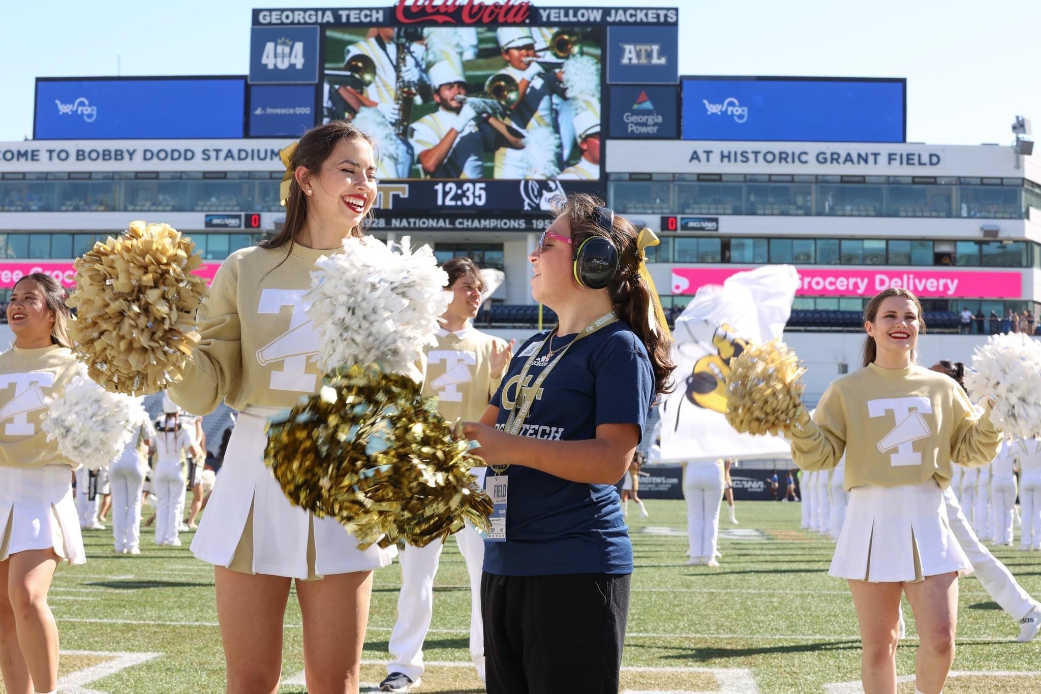 Together with the organization Dream On 3, Georgia Tech student-athletes and coaches wanted to make sure Sammie Padgett, a girl with a life-altering chromosome condition, had a weekend she would never forget — so they welcomed her to campus for Homecoming.